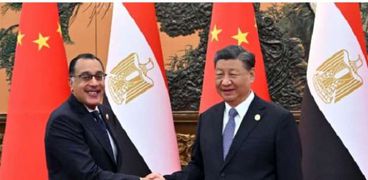 رئيس الوزراء المصري ورئيس الصين