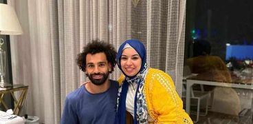 محمد صلاح وشقيقته