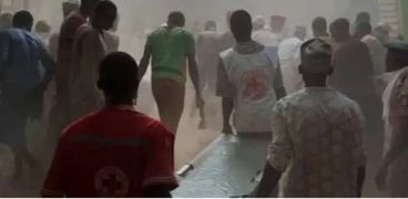 عمليات إنقاذ ضحايا انهيار المسجد بنيجيريا-صورة أرشيفية