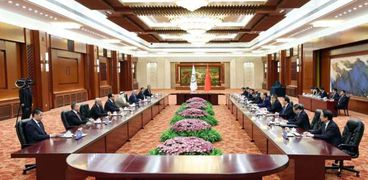وفد البرلمان العربي خلال زيارته للصين