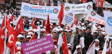 احتجاجات العمال في تركيا