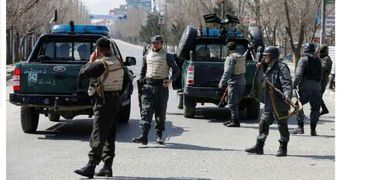 عناصر  من قوات الأمن الأفغانية