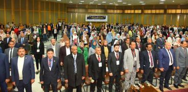 قيادات التعليم خلال افتتاح فعاليات المؤتمر العلمي التاسع عشر حول" الطب البيطري ورؤية مصر 2030