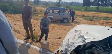 حادث علي طريق الإسماعيلية قرب قرية أبو سلطان