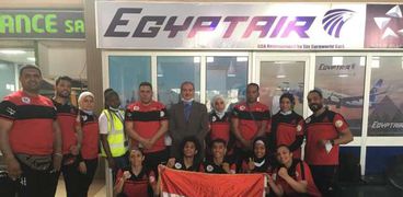مصر للطيران تستقبل المنتخب المصري