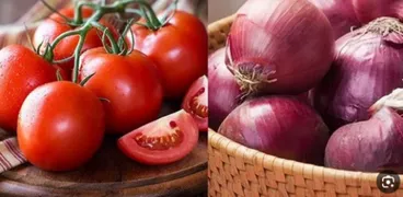 الطماطم والبصل - صورة ارشيفية