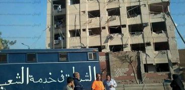 مبنى الأمن الوطني بشبرا بعد تفجيره