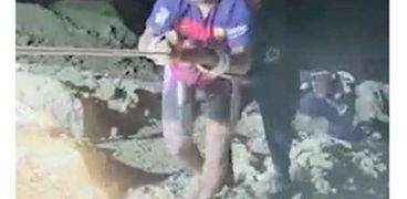 إنقاذ شخص سقط بمنطقة جبلية بالسويس