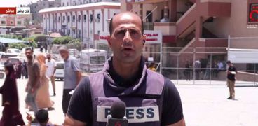 يوسف أبو كويك مراسل قناة «القاهرة الإخبارية»