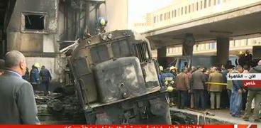 حريق جرار أبوغاطس بمحطة مصر