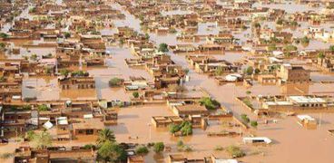 غرق آلاف المنازل فى السودان جراء الفيضان