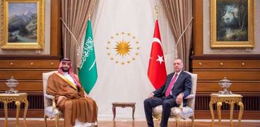 لقاء ولي العهد السعودي محمد بن سلمان والرئيس التركي رجب طيب أردوغان
