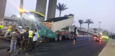 رفع كفاءة الطرق بمدخل الإسكندرية استعداداً لـ"كأس أمم إفريقيا"