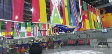 زينة بمطار القاهرة استعدادا لأستقبال ضيوف قرعة كأس افريقيا