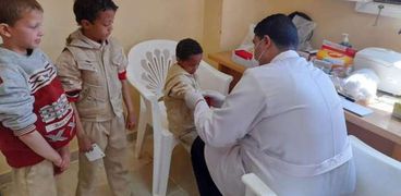 خلال الكشف الطبى على أطفال سيوة خاصة بالانيميا والسمنة