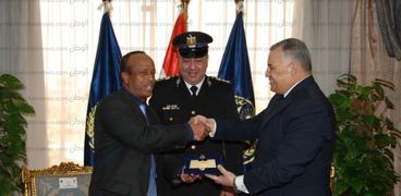 رئيس أكاديمية الشرطة يستقبل رئيس الوفد الجيبوتى