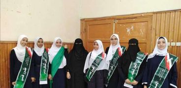 الطالبات الفائزين باتحاد طلاب منطقة كفر الشيخ الأزهرية