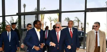 استقبال محافظ جنوب سيناء لرئيس بنك التنمية الأفريقي