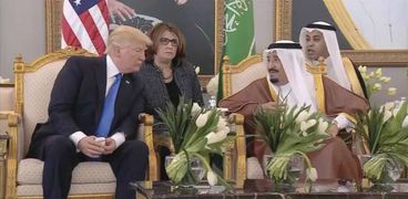 الملك سلمان بن عبد العزيز والرئيس الأمريكي دونالد ترامب