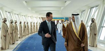 بشار الأسد خلال زيارته الإمارات