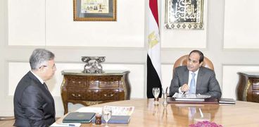 اجتماع الرئيس عبدالفتاح السيسى مع رئيس هيئة الرقابة الإدارية