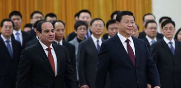 الرئيس السيسى و الرئيس الصينى