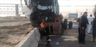 حادث تصادم طريق مطروح اسكندرية