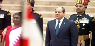 الرئيس عبد الفتاح السيسي خلال زيارته للهند