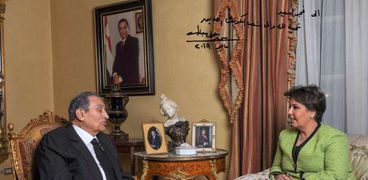 فجر السعيد مع الرئيس الأسبق محمد حسني مبارك