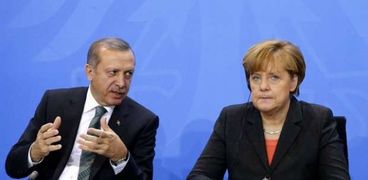 المستشارة الألمانية أنغيلا ميركل و الرئيس التركي رجب طيب أردوغان