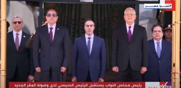 الرئيس السيسي يصل العاصمة الإدارية الجديدة