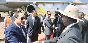 الرئيس عبدالفتاح السيسى خلال زيارته الأخيرة لأوغندا