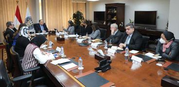 وزير المالية- الدكتور محمد معيط خلال الاجتماع