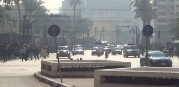 حادث تصادم بوسط القاهرة