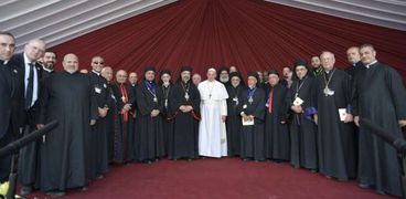 مجلس بطاركة الكنيسة الكاثوليكية مع البابا فرانسيس