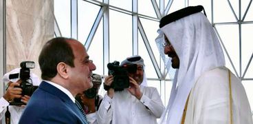 الرئيس السيسي يصل إلى قطر