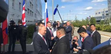 استقبال الرئيس الروسي فلاديمير بوتين لزعيم كوريا الشمالية