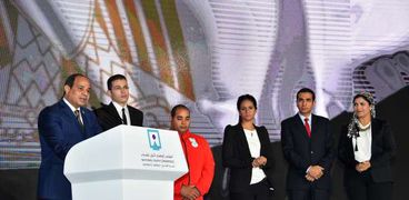 الرئيس عبدالفتاح السيسى خلال افتتاح فعاليات المؤتمر الوطنى الأول للشباب بشرم الشيخ