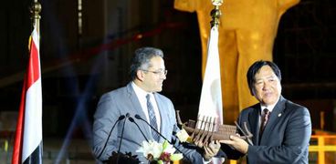 حفل تكريم السفير الياباني بالمتحف المصري الكبير