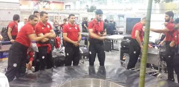 وصول لاعبى المنتخب لمطار القاهرة عقب خروجهم من كأس العالم