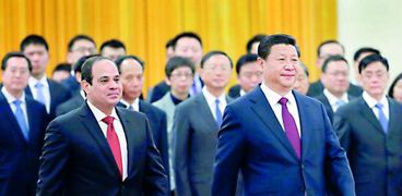 زيارة سابقة للرئيس عبدالفتاح السيسى إلى الصين «صورة أرشيفية»