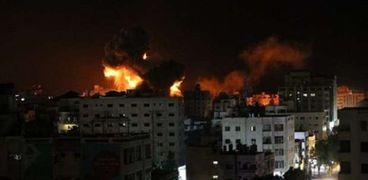 قصف مدن بغزة- ارشيفية