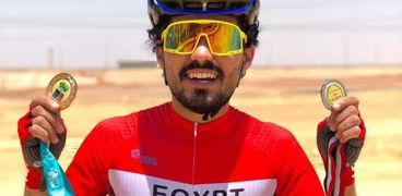 لاعب منتخب مصر ونادي المنصورة لرياضة سباق الدراجات
