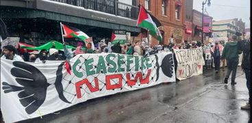 مسيرة دعم فلسطين في مهرجان صندانس