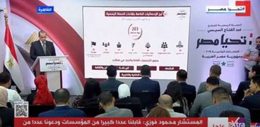 المستشار محمود فوزي  رئيس الحملة الإنتخابية للمرشح عبد الفتاح السيسى