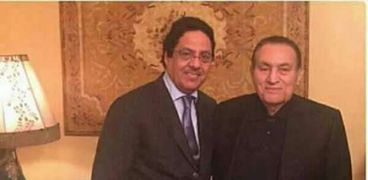الرئيس السابق حسني مبارك مع رئيس مجلس الأمة الكويتي السابق