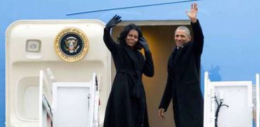 بالصور| الرحلة الأخيرة لأوباما بالطائرة الرئاسية