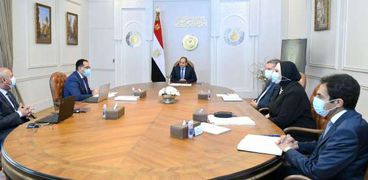 الرئيس عبدالفتاح السيسي خلال لقائه اليوم برئيس الوزراء
