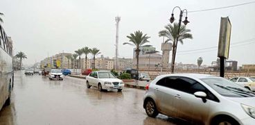 صورة سقوط أمطار في كفر الشيخ