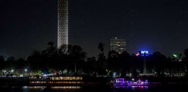 إطفاء أنوار برج القاهرة للمشاركة في "ساعة الأرض" العام الماضي